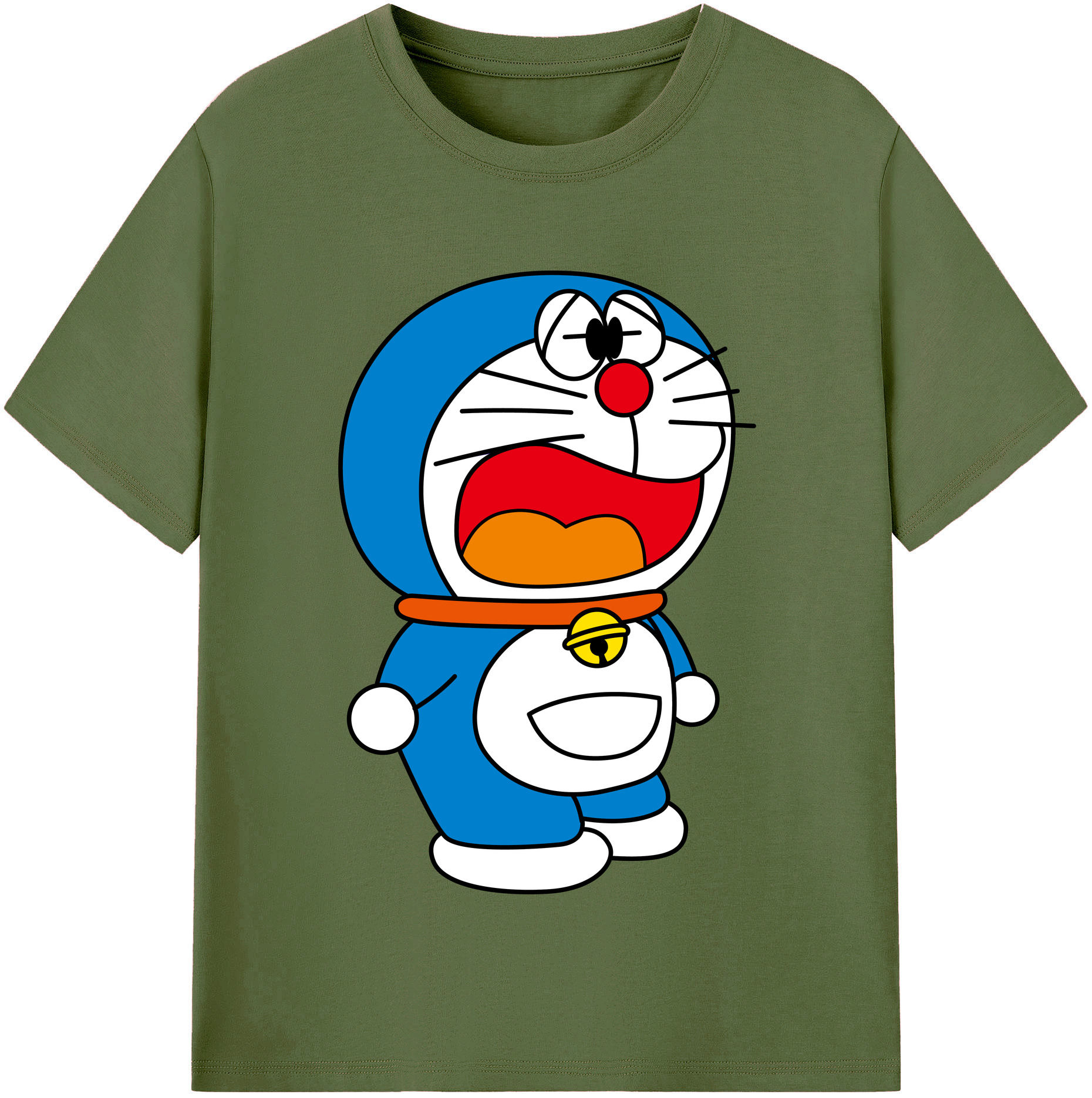 （画像用） ドラえもん Doraemon 綿100％半袖Tシャツ（フロントプリント）